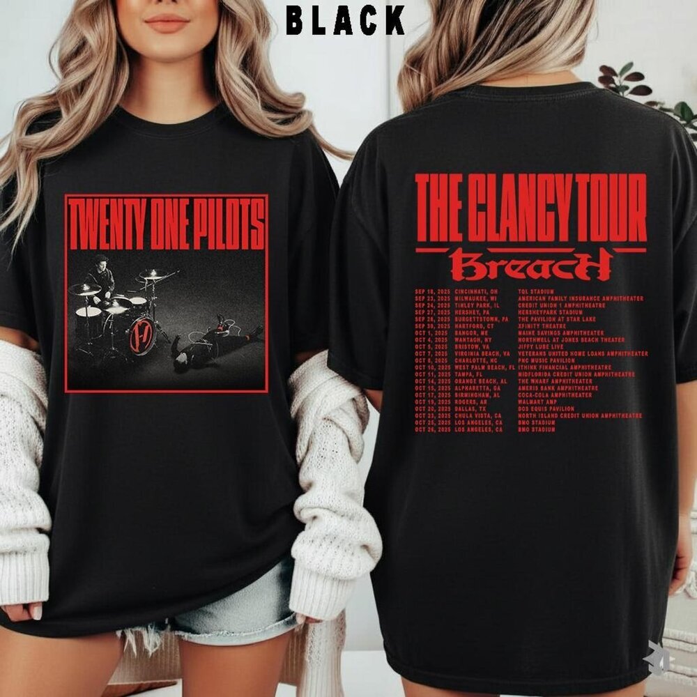 Twenty One Pilots "The Clancy Tour" Shirt, Unisex Alternative Rock Fan Gift